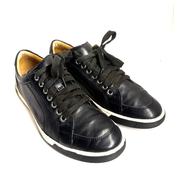 Cole Haan Other - Cole Haan Black Leather Air Quincy Casual Shoe Lace Up Sport Sneakers Mens 7.5